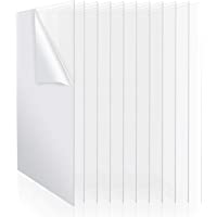 PP OPOUNT 10 hojas de acrílico transparente (12-7 x 17-7 cm) de grosor 0-2 cm para marco de fotos- cristal de repuesto…
